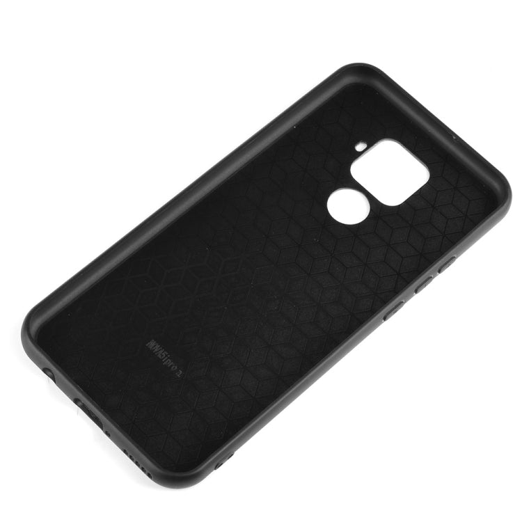 Shockproof Sheep Skin PC + PU + TPU Case For Huawei Nova 5i Pro / Mate 30 Lite(Light black)