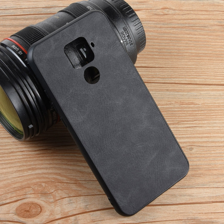 Shockproof Sheep Skin PC + PU + TPU Case For Huawei Nova 5i Pro / Mate 30 Lite(Light black)