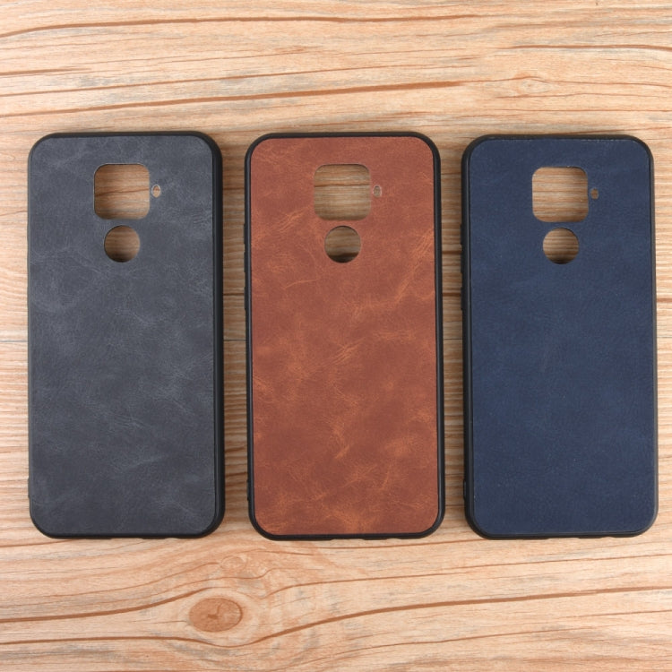 Shockproof Sheep Skin PC + PU + TPU Case For Huawei Nova 5i Pro / Mate 30 Lite(Light black)