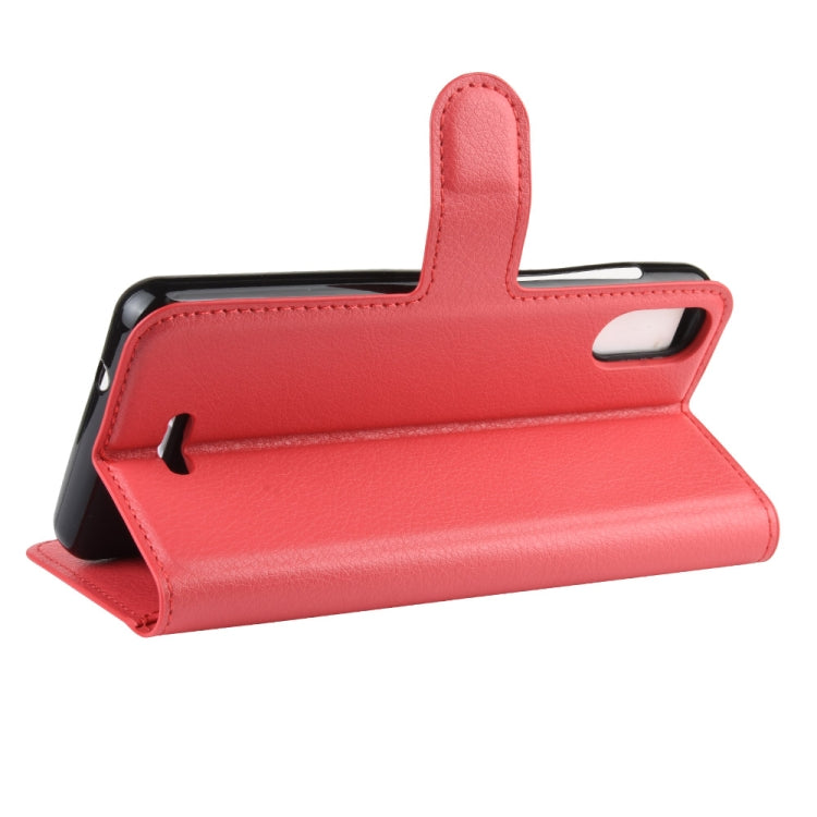 Litchi Texture Horizontal Flip Leather Case for Wiko Sunny 4 Plus, with Wallet & Holder & Card Slots