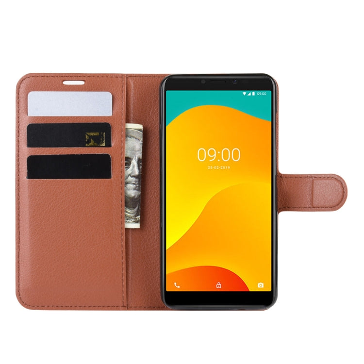 Litchi Texture Horizontal Flip Leather Case for Wiko Sunny 4 Plus, with Wallet & Holder & Card Slots