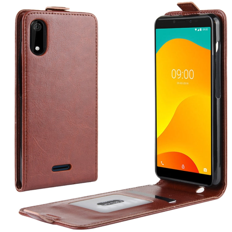 Crazy Horse Vertical Flip Leather Protective Case for Wiko Sunny 4 Plus