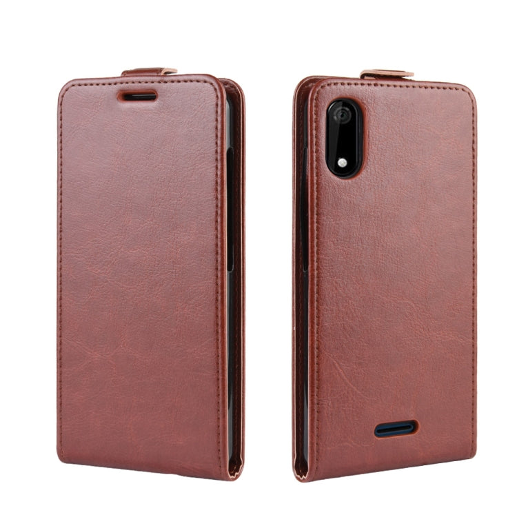 Crazy Horse Vertical Flip Leather Protective Case for Wiko Sunny 4 Plus