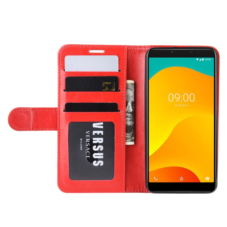 R64 Texture Single Fold Horizontal Flip Leather Case for Wiko Sunny 4 Plus , with Holder & Card Slots & Wallet