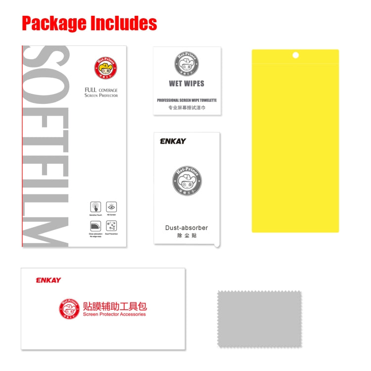 ENKAY Hat-Prince 0.1mm 3D Full Screen Protector Explosion-proof Hydrogel Film for Galaxy Note10