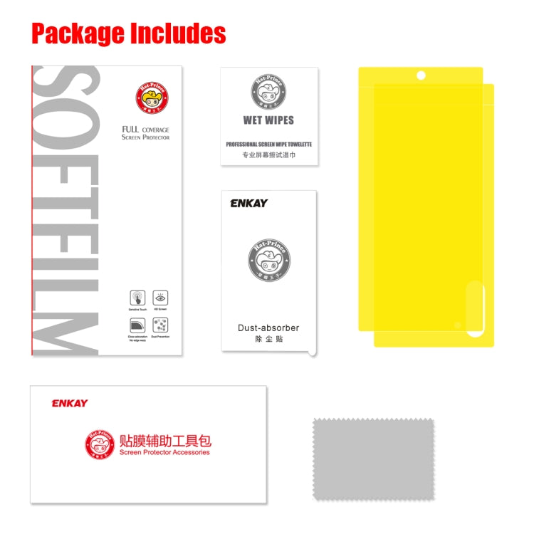 ENKAY Hat-Prince 0.1mm 3D Full Screen Protector Explosion-proof Hydrogel Film Front + Back for Galaxy Note10