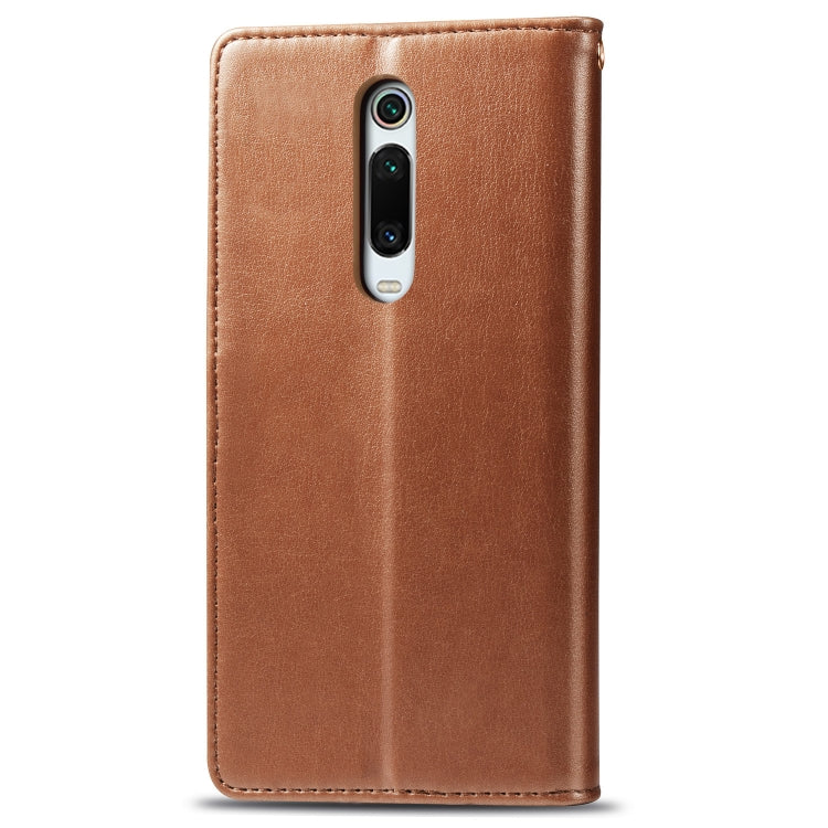 Retro Solid Color Leather Buckle Mobile Phone Protection Leather Case with Lanyard & Photo Frame & Card Slot & Wallet & Bracket Function for Xiaomi 9T / 9T Pro / Redmi K20 / Redmi K20 Pro