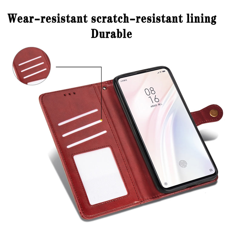 Retro Solid Color Leather Buckle Mobile Phone Protection Leather Case with Lanyard & Photo Frame & Card Slot & Wallet & Bracket Function for Xiaomi 9T / 9T Pro / Redmi K20 / Redmi K20 Pro