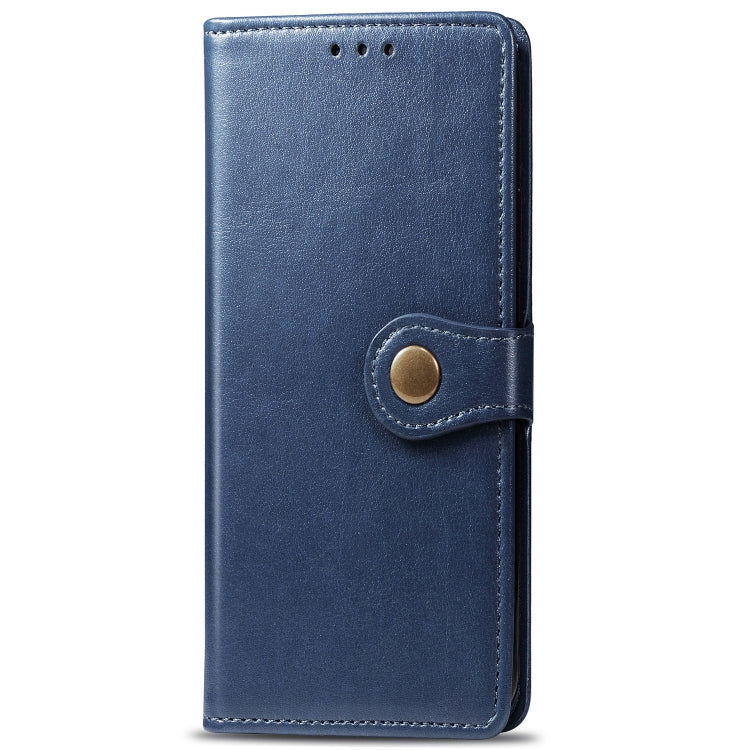 Retro Solid Color Leather Buckle Mobile Phone Protection Leather Case with Lanyard & Photo Frame & Card Slot & Wallet & Bracket Function for Sony Xperia XZ4