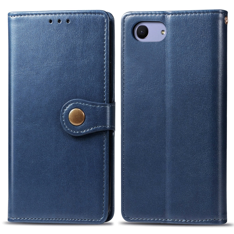 Retro Solid Color Leather Buckle Mobile Phone Protection Leather Case with Lanyard & Photo Frame & Card Slot & Wallet & Bracket Function for Sony Xperia XZ4 Compact / Xperia XZ4 Mini