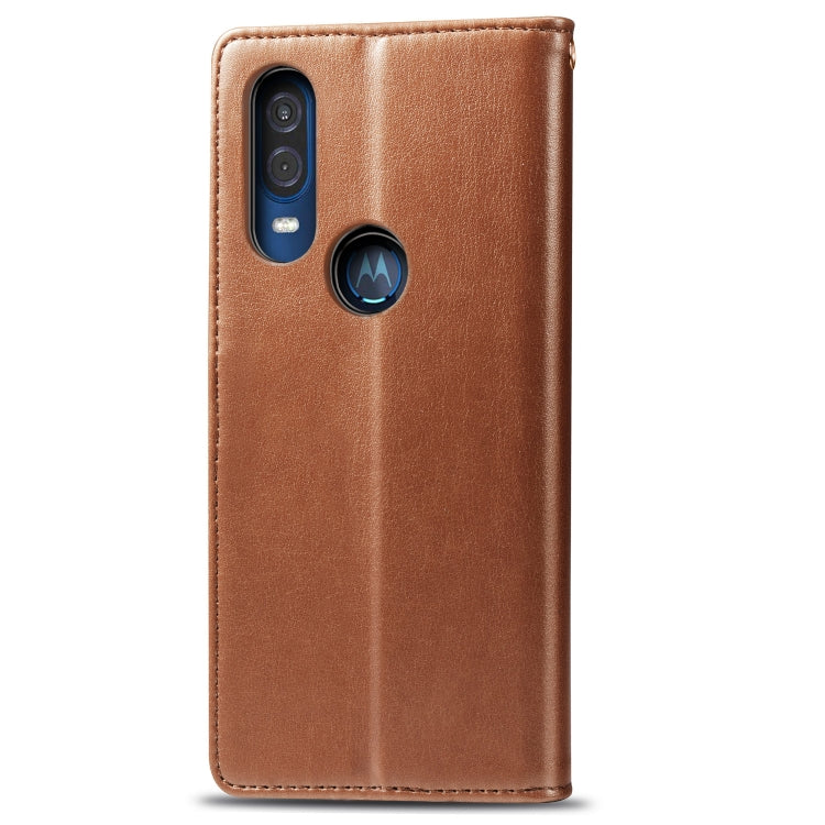 Retro Solid Color Leather Buckle Mobile Phone Protection Leather Case with Lanyard & Photo Frame & Card Slot & Wallet & Bracket Function for Motorola Moto P40