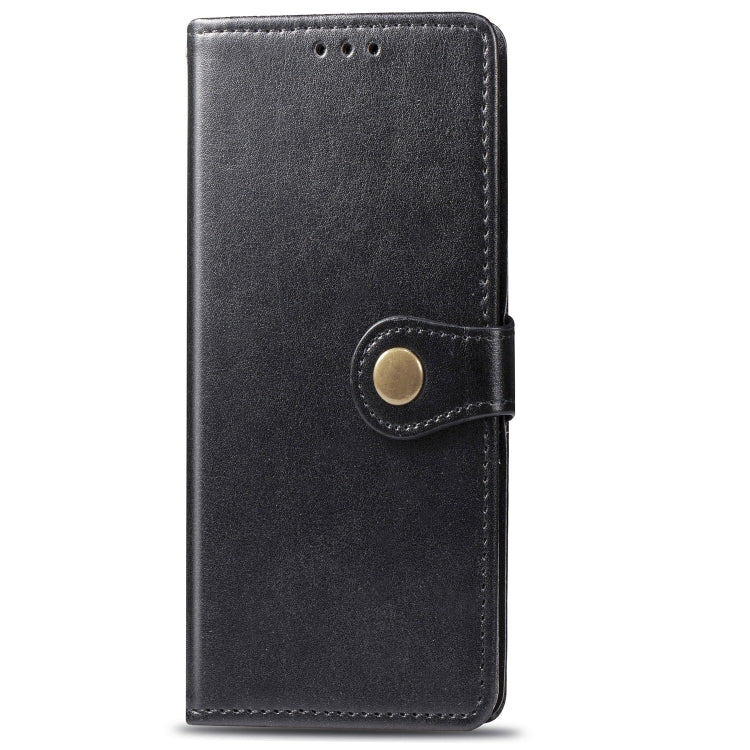 Retro Solid Color Leather Buckle Mobile Phone Protection Leather Case with Lanyard & Photo Frame & Card Slot & Wallet & Bracket Function for Motorola Moto P40