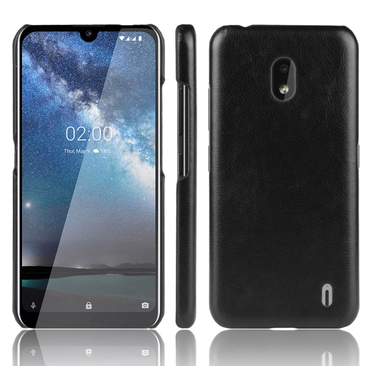 Shockproof Litchi Texture PC + PU Case For Nokia 2.2