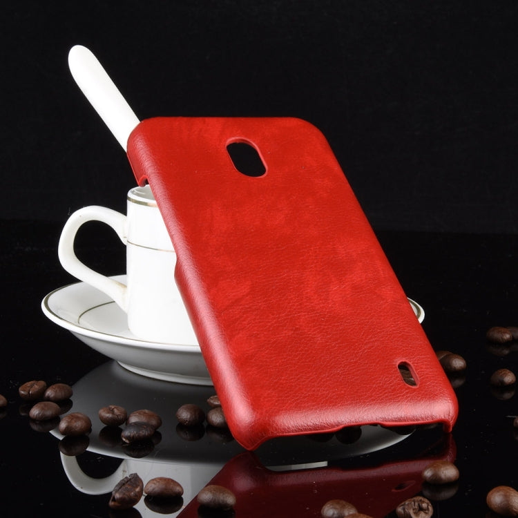Shockproof Litchi Texture PC + PU Case For Nokia 2.2