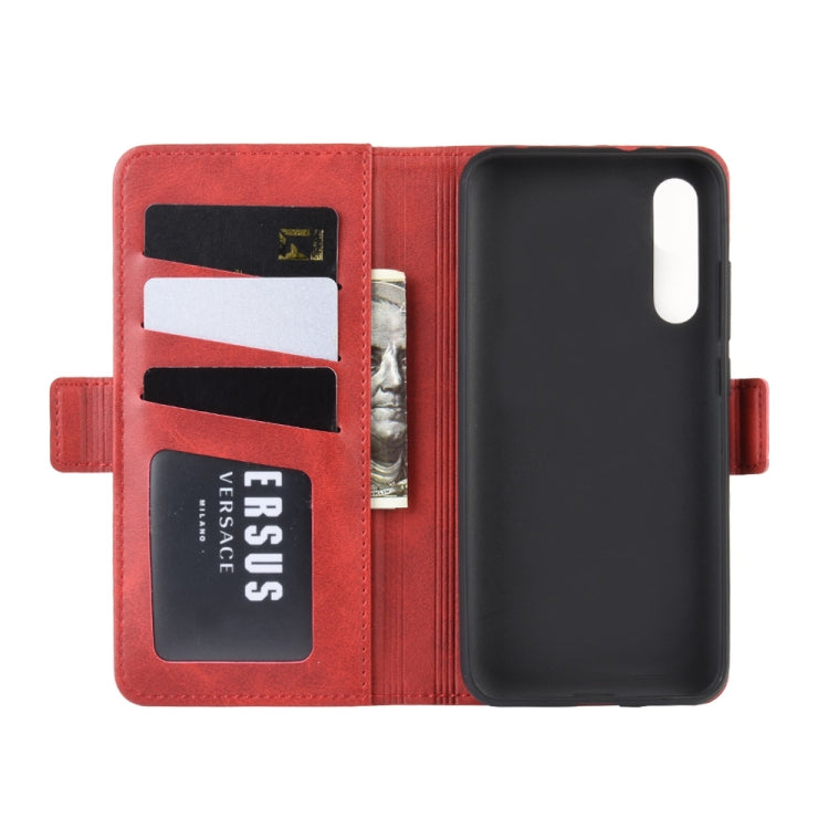 Dual-side Magnetic Buckle Horizontal Flip Leather Case for Xiaomi Mi CC9, with Holder & Card Slots & Wallet & Photo Frame