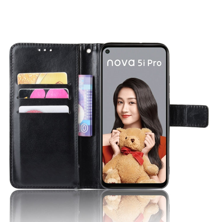 Retro Crazy Horse Texture Horizontal Flip Leather Case for Huawei Nova 5i Pro/Mate 30 Lite , with Holder & Card Slots & Photo Frame