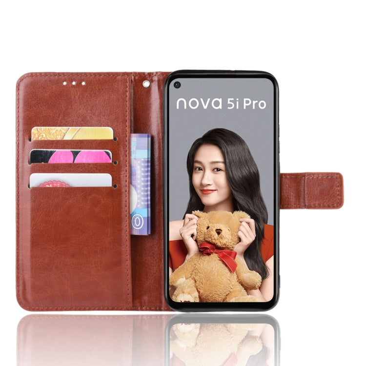 Retro Crazy Horse Texture Horizontal Flip Leather Case for Huawei Nova 5i Pro/Mate 30 Lite , with Holder & Card Slots & Photo Frame