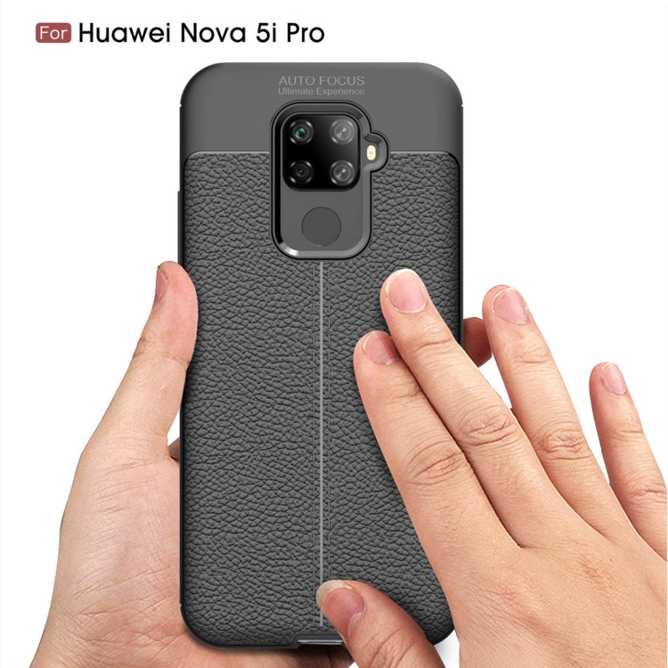 Litchi Texture TPU Shockproof Case for Huawei Nova 5i Pro