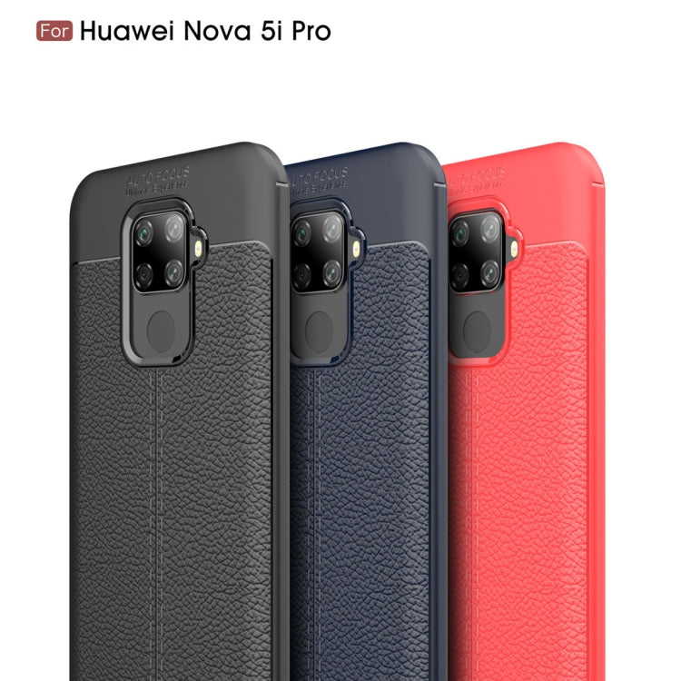 Litchi Texture TPU Shockproof Case for Huawei Nova 5i Pro