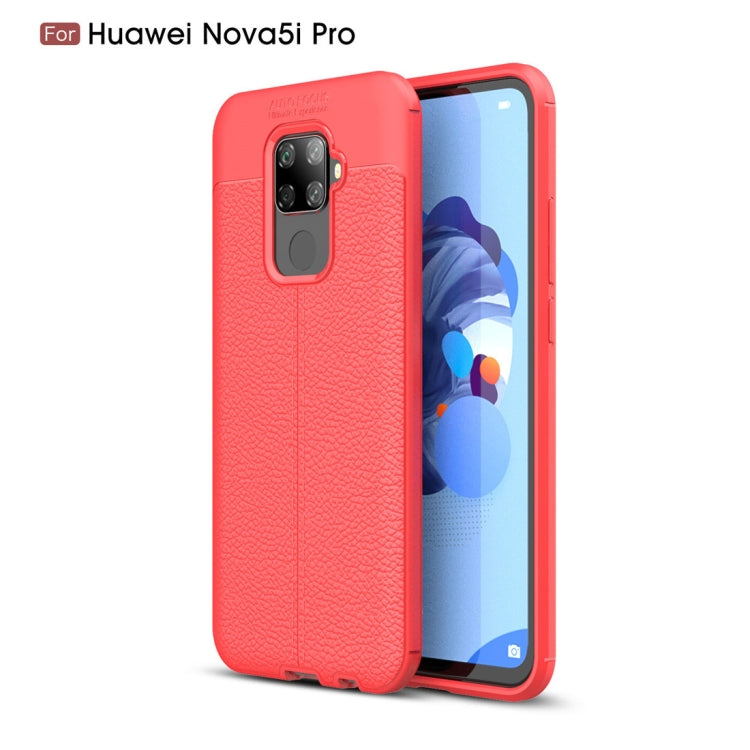 Litchi Texture TPU Shockproof Case for Huawei Nova 5i Pro