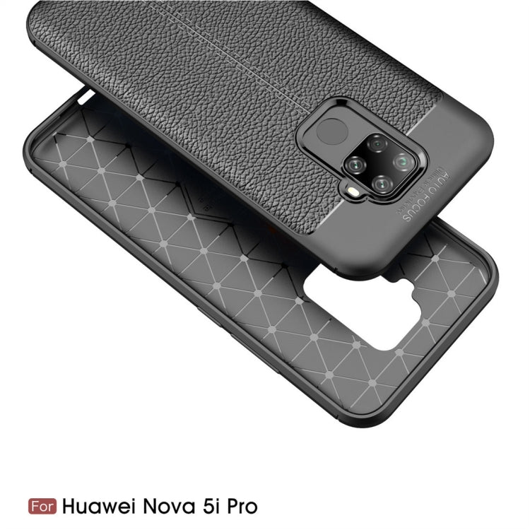 Litchi Texture TPU Shockproof Case for Huawei Nova 5i Pro
