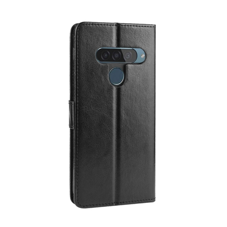 Retro Crazy Horse Texture Horizontal Flip Leather Case for LG G8S ThinQ , with Holder & Card Slots & Photo Frame