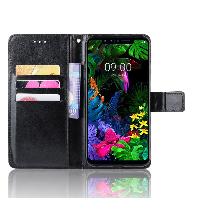 Retro Crazy Horse Texture Horizontal Flip Leather Case for LG G8S ThinQ , with Holder & Card Slots & Photo Frame