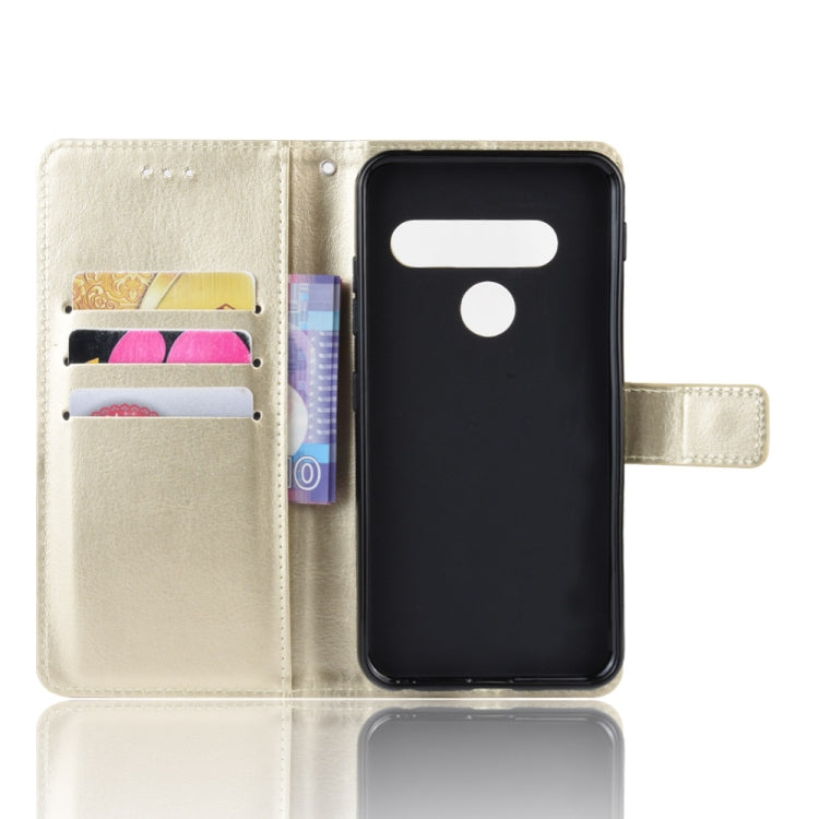 Retro Crazy Horse Texture Horizontal Flip Leather Case for LG G8S ThinQ , with Holder & Card Slots & Photo Frame