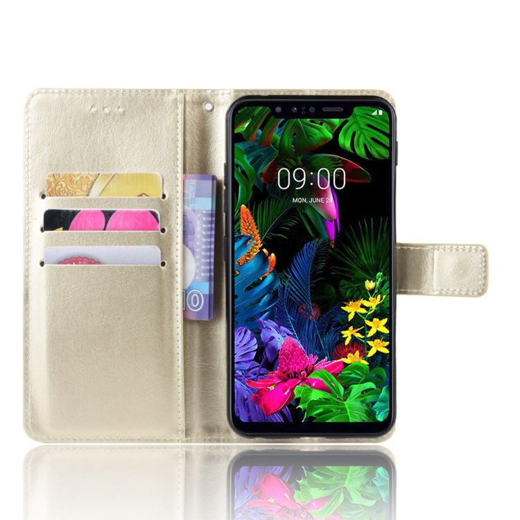 Retro Crazy Horse Texture Horizontal Flip Leather Case for LG G8S ThinQ , with Holder & Card Slots & Photo Frame