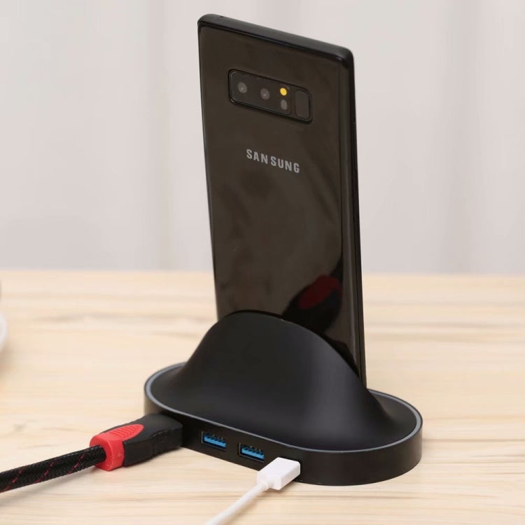 4 in 1 USB 3.1 Type-C Docking Station Usb-C Type-C Phone Charger Holder with 2 USB3.0 HDMI PD Charger For Samsung S8/S9+ /Huawei