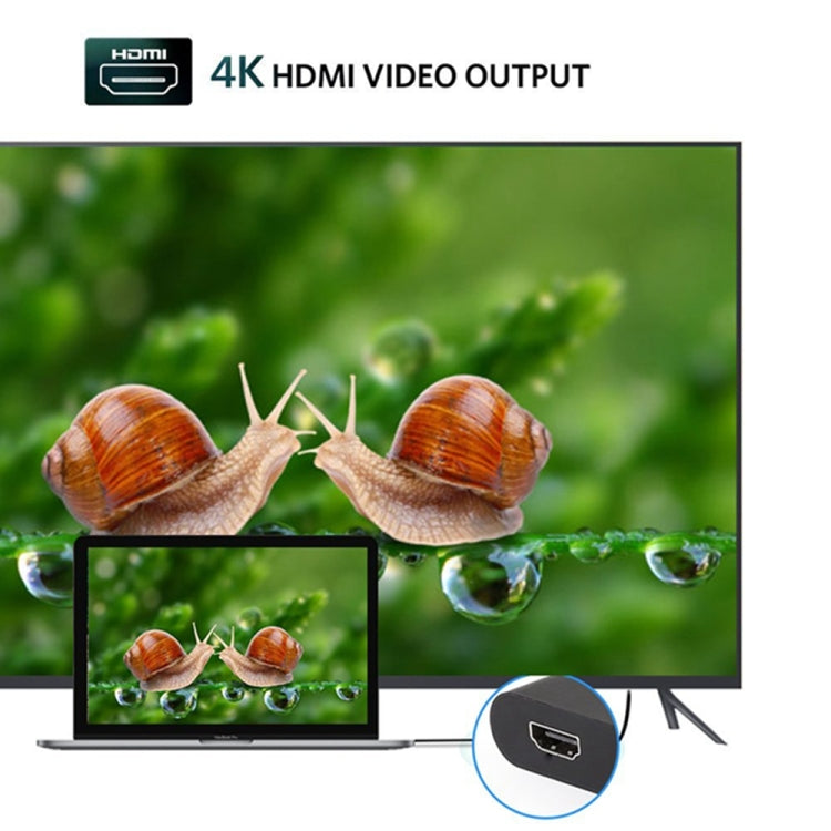 Type-C to HDMI 4K USB 3.0 Charging Port Adapter Cable Converter RJ45 Type PD