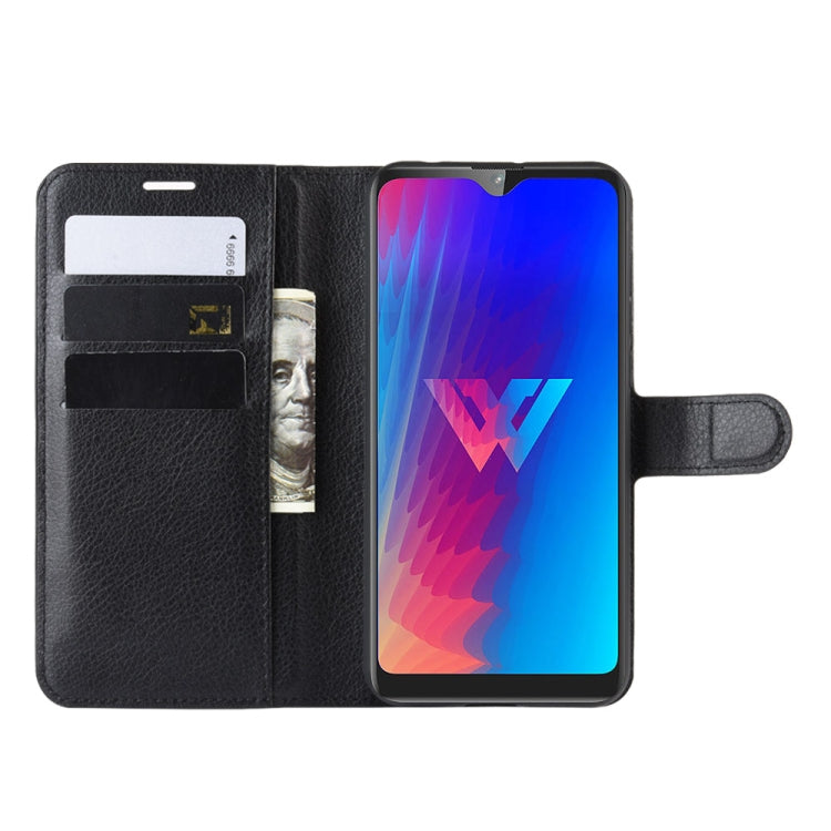 Litchi Texture Horizontal Flip Leather Case for LG W30, with Wallet & Holder & Card Slots