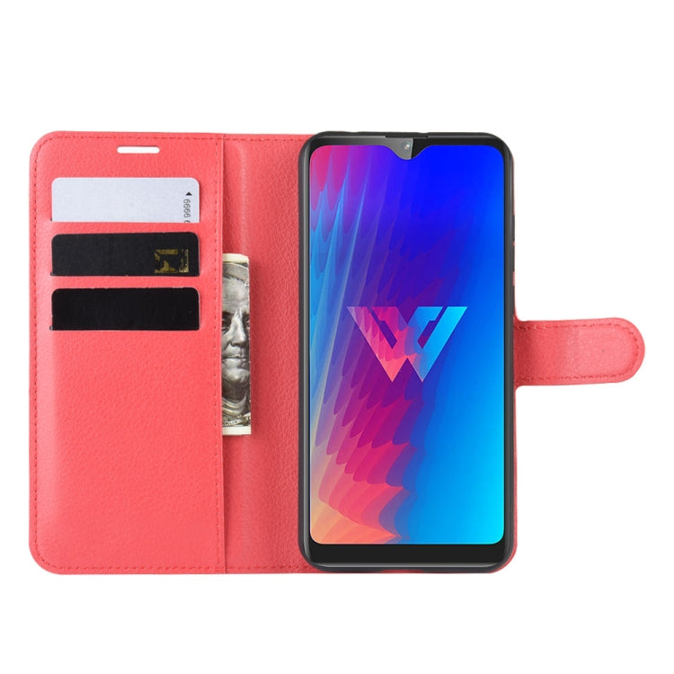 Litchi Texture Horizontal Flip Leather Case for LG W30, with Wallet & Holder & Card Slots