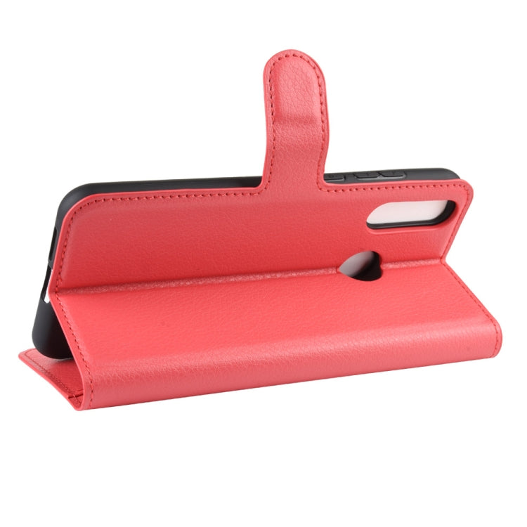 Litchi Texture Horizontal Flip Leather Case for LG W30, with Wallet & Holder & Card Slots