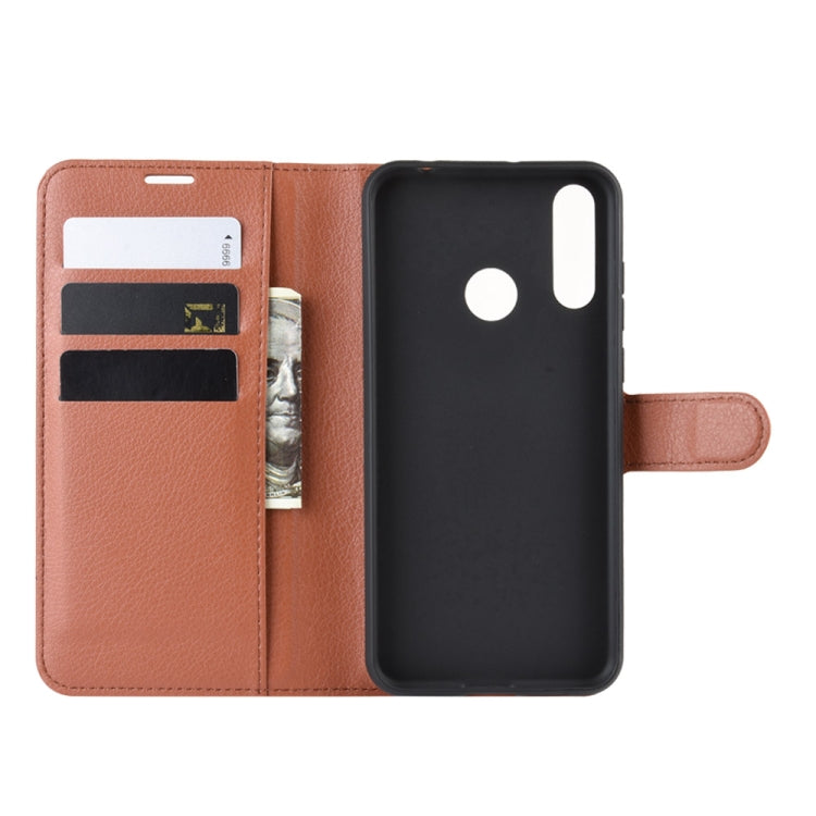 Litchi Texture Horizontal Flip Leather Case for LG W30, with Wallet & Holder & Card Slots