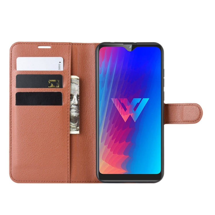 Litchi Texture Horizontal Flip Leather Case for LG W30, with Wallet & Holder & Card Slots