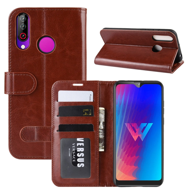R64 Texture Single Fold Horizontal Flip Leather Case for LG W30, with Holder & Card Slots & Wallet