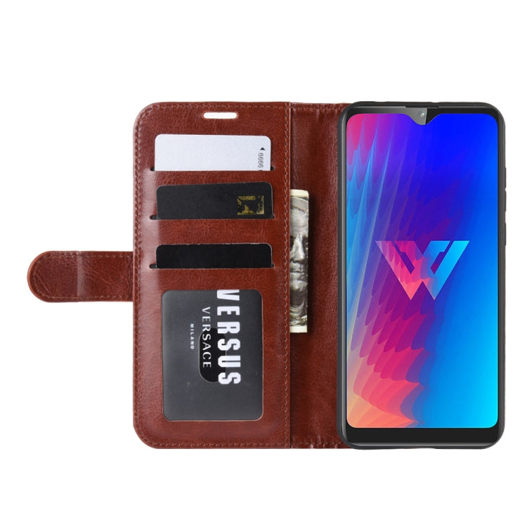 R64 Texture Single Fold Horizontal Flip Leather Case for LG W30, with Holder & Card Slots & Wallet
