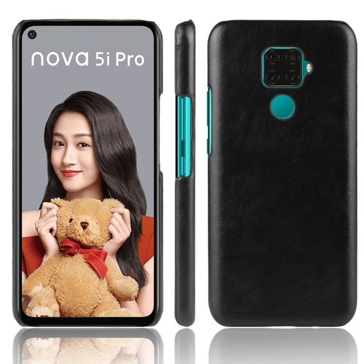 Shockproof Litchi Texture PC + PU Case For Huawei Nova 5i Pro / Mate 30 Lite