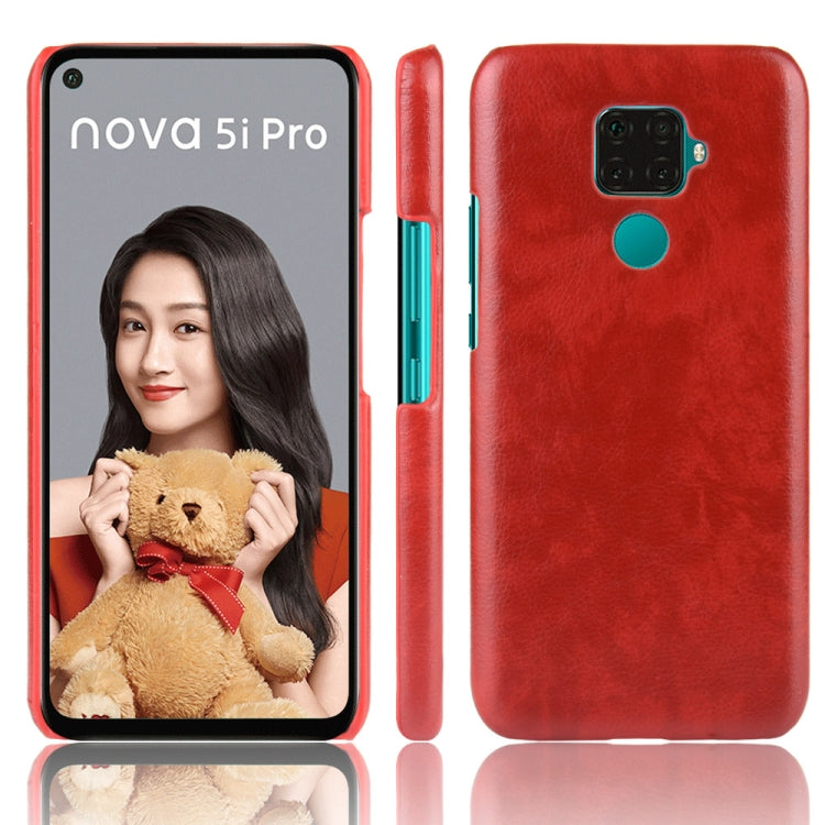 Shockproof Litchi Texture PC + PU Case For Huawei Nova 5i Pro / Mate 30 Lite