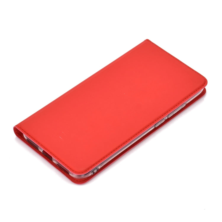 Ultra-thin Voltage Plain Magnetic Suction Card For Xiaomi Redmi Note 7 TPU+PU Mobile Phone Jacket with Chuck and Bracket.