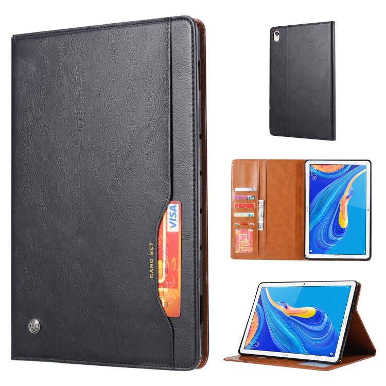 Knead Skin Texture Horizontal Flip Leather Case for Huawei MediaPad M6 8.4 2019, with Photo Frame & Holder & Card Slots & Wallet