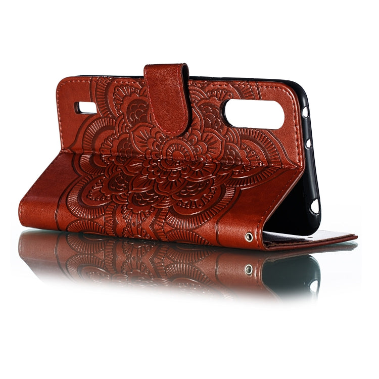 Mandala Embossing Pattern Horizontal Flip Leather Case for Xiaomi Mi CC9, with Holder & Card Slots & Wallet & Photo Frame & Lanyard