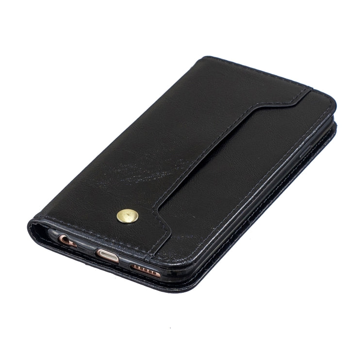 Copper Buckle Nappa Texture Horizontal Flip Leather Case for iPhone 6, with Holder & Card Slots & Wallet