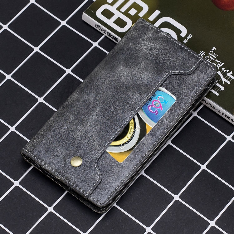 Copper Buckle Nappa Texture Horizontal Flip Leather Case for iPhone 6Plus / 6sPlus, with Holder & Card Slots & Wallet