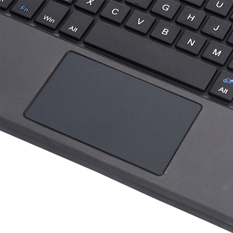 1087A Magnetic Charging Bluetooth V3.0 Keyboard Super Fiber Fabric Tablet Case for Microsoft Surface GO 10 Inch(Black)