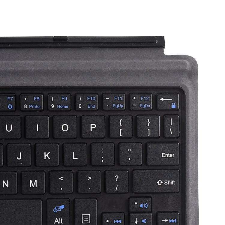 1087A Magnetic Charging Bluetooth V3.0 Keyboard Super Fiber Fabric Tablet Case for Microsoft Surface GO 10 Inch(Black)