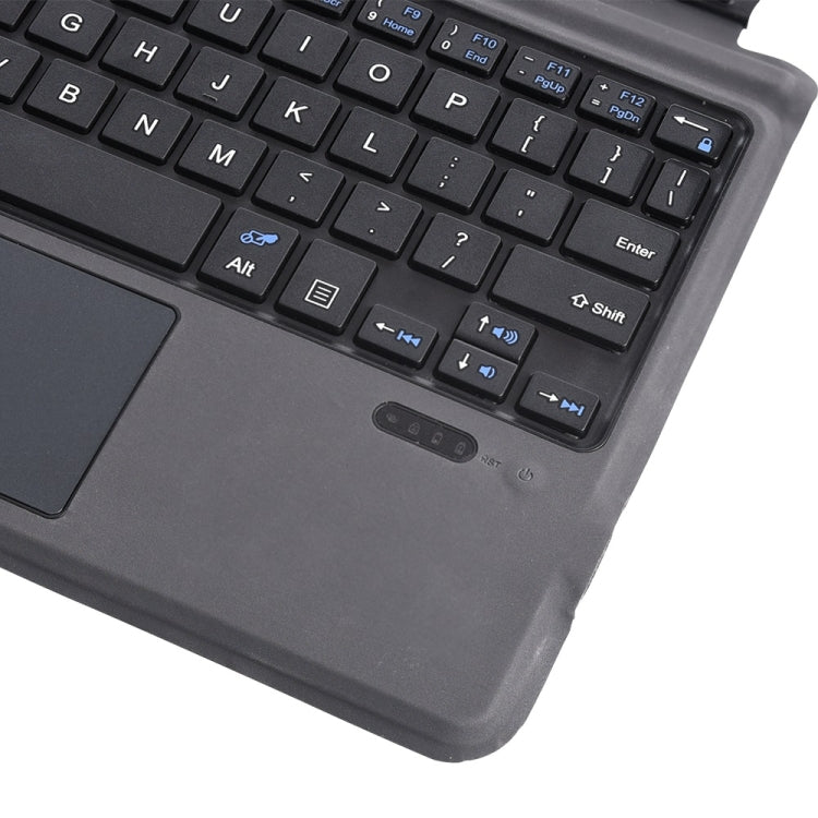 1087A Magnetic Charging Bluetooth V3.0 Keyboard Super Fiber Fabric Tablet Case for Microsoft Surface GO 10 Inch(Black)
