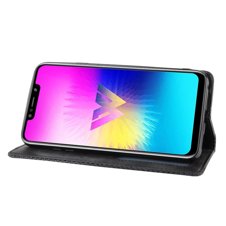 Magnetic Buckle Retro Crazy Horse Texture Horizontal Flip Leather Case for LG W10,with Holder & Card Slots & Photo Frame