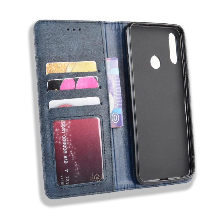 Magnetic Buckle Retro Crazy Horse Texture Horizontal Flip Leather Case for LG W10,with Holder & Card Slots & Photo Frame